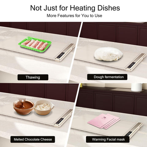 Flylipu warming tray quickly defrosts and melts chocolate with steady heat.