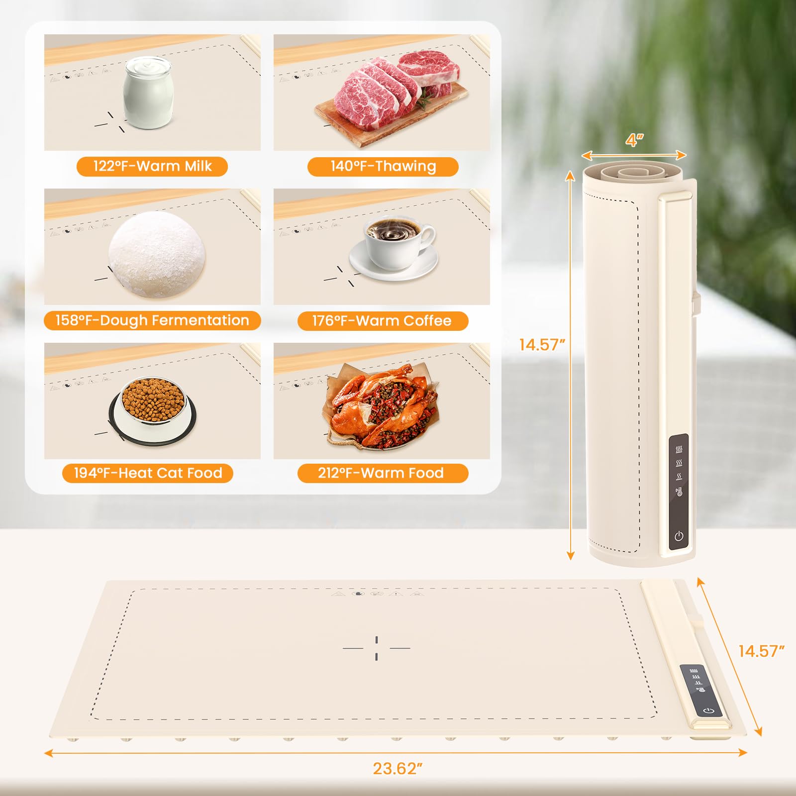 Flylipu Upgrade Warming Mat multi-use heater for defrosting, melting, and more.