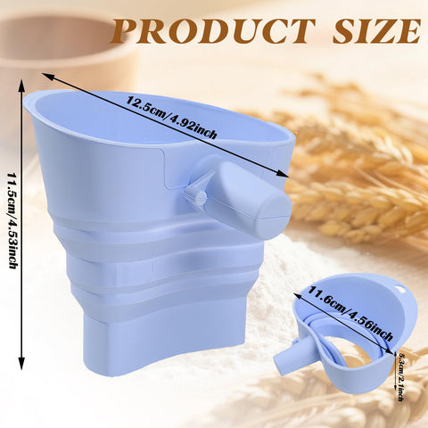 FMOYSIEN V-shaped KitchenAid funnel design speeds pouring and reduces spills.