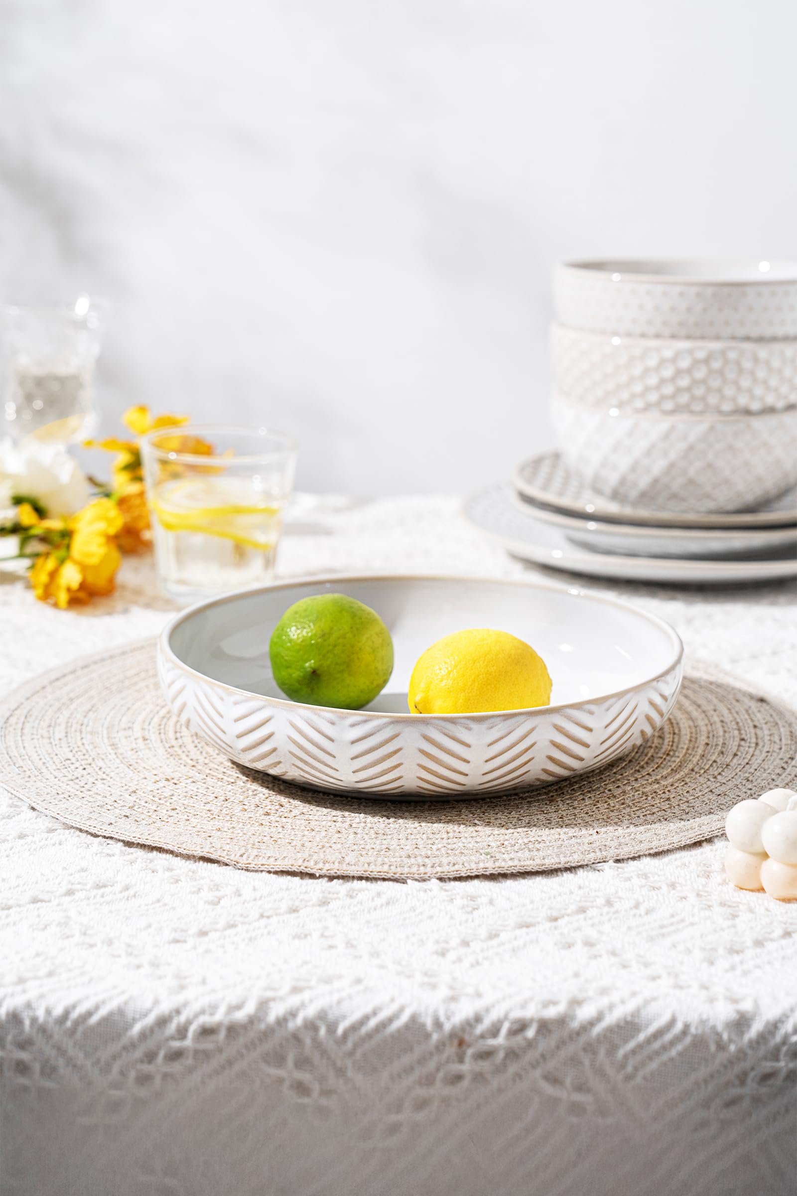 FOBENTA bowls are microwave and dishwasher safe for easy everyday use.