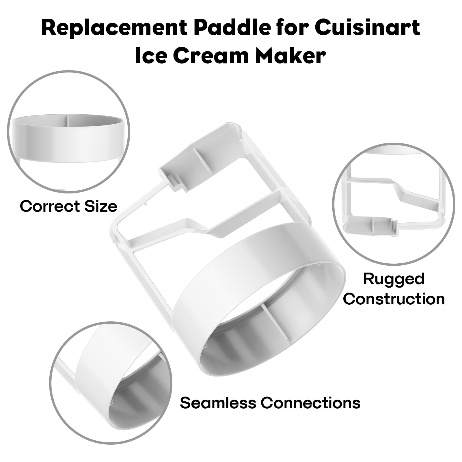 FOCOllK ice cream paddle dishwasher-safe for effortless cleaning.
