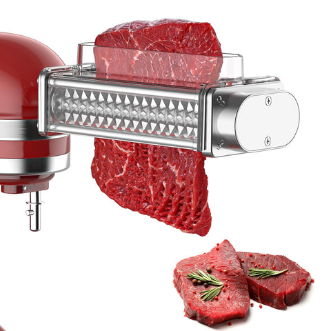 FOCollK meat tenderizer with clear cover for quick, mess-free prep.