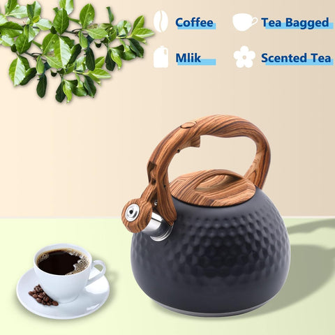 Foedo Tea Kettle compatible with induction, gas and electric stoves