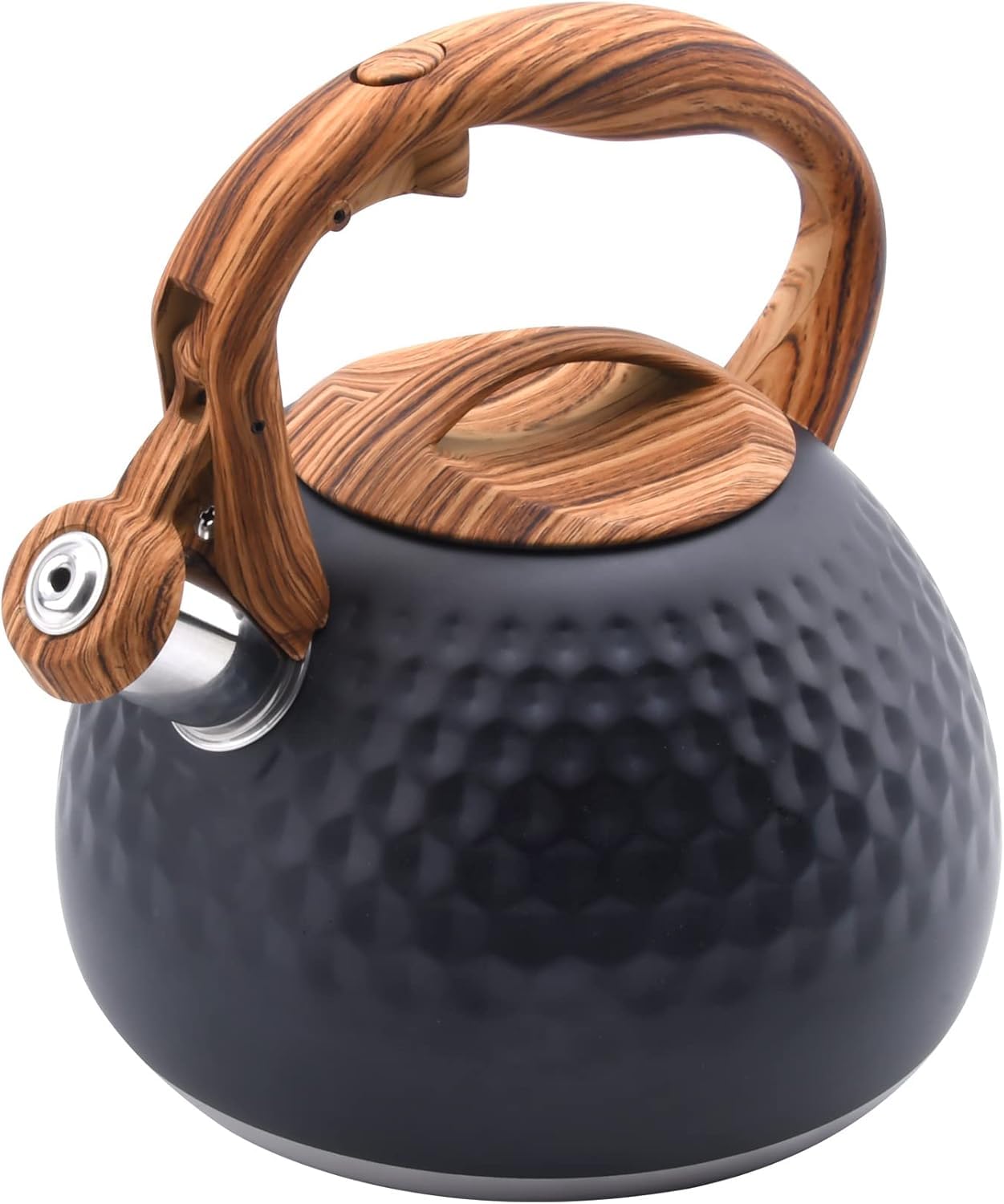 Foedo Tea Kettle on stovetop with 3.2 qt capacity for quick family servings