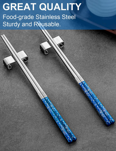 FOFAYU chopsticks non-slip tip texture improves grip for easy picking
