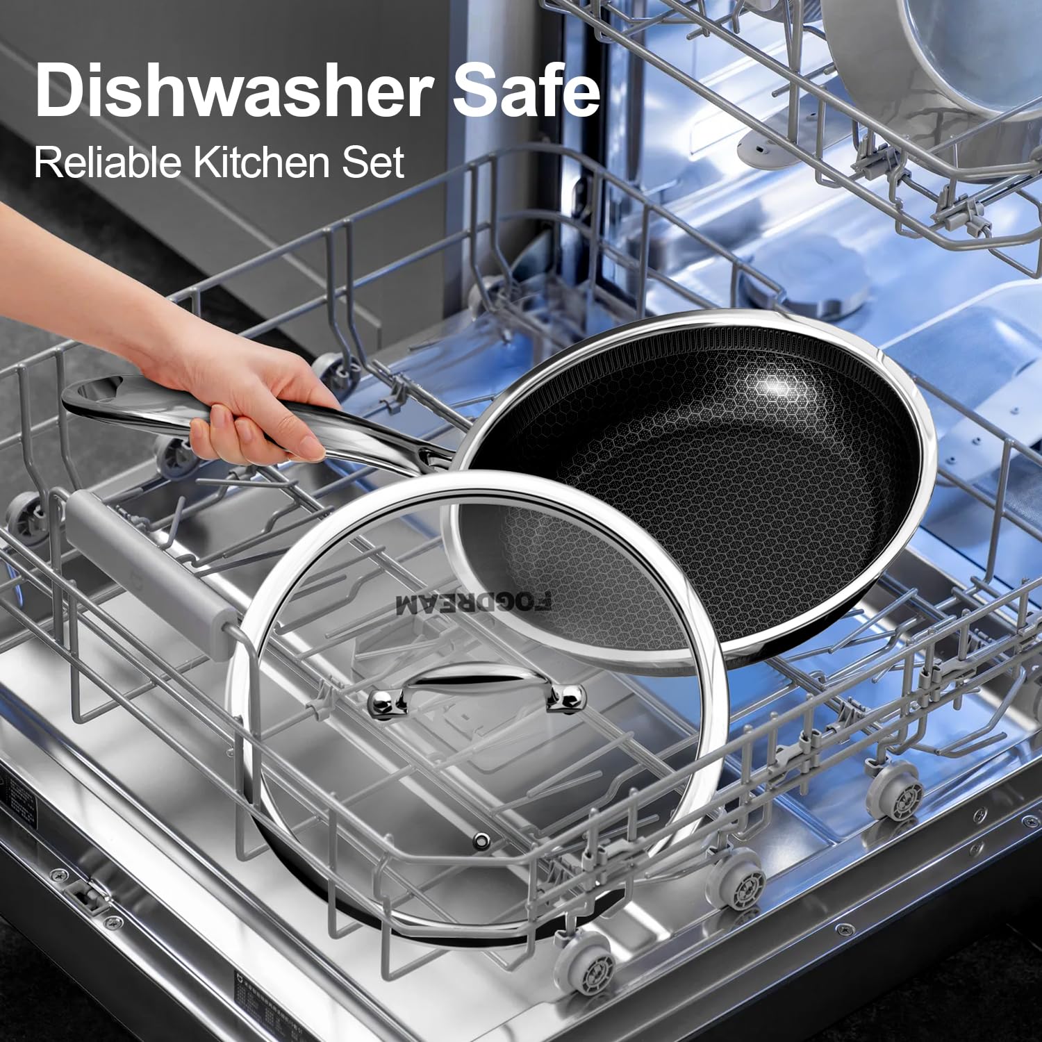 FogDream dishwasher-safe design simplifies cleanup after cooking.