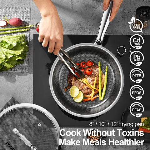 FogDream stay-cool handle helps safely lift from stove to table.
