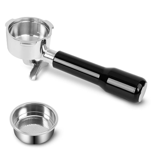 fogkay 54mm stainless portafilter head closeup for durable brewing