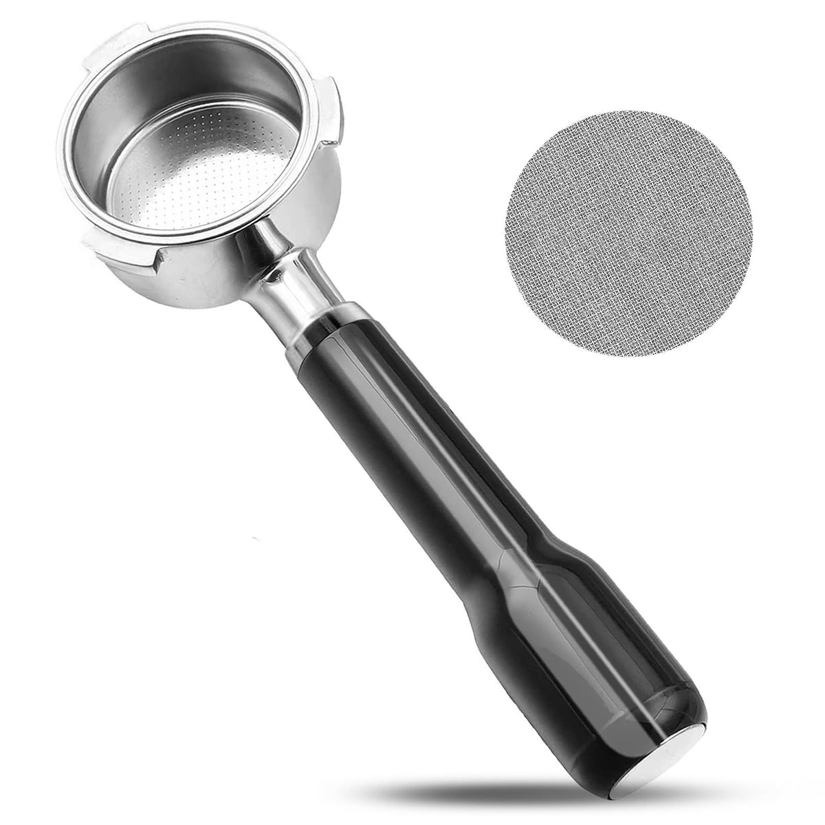 Fogkay bottomless portafilter head provides precise 51mm fit for compatible machines.