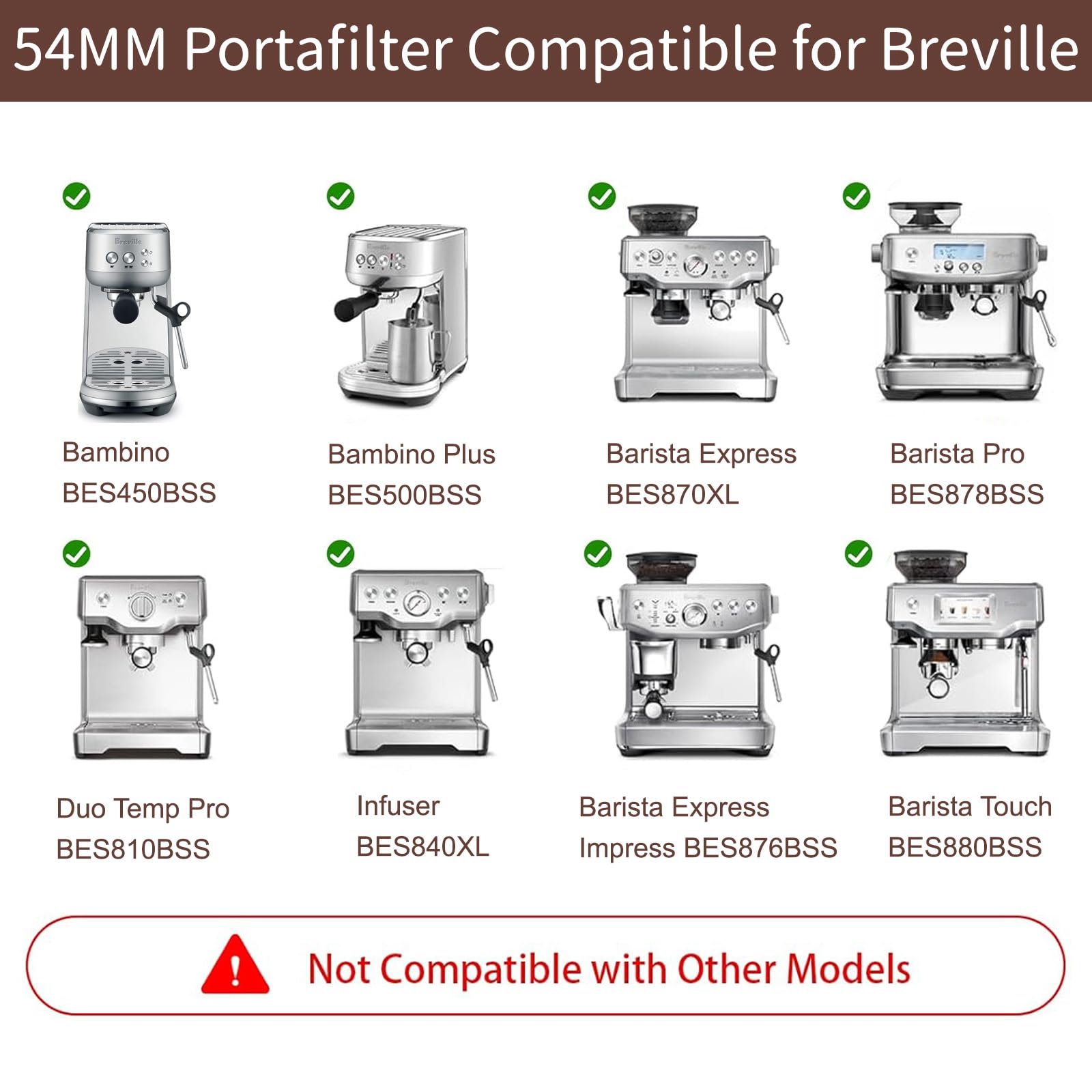 fogkay 54mm portafilter dimensions ensure secure machine fit