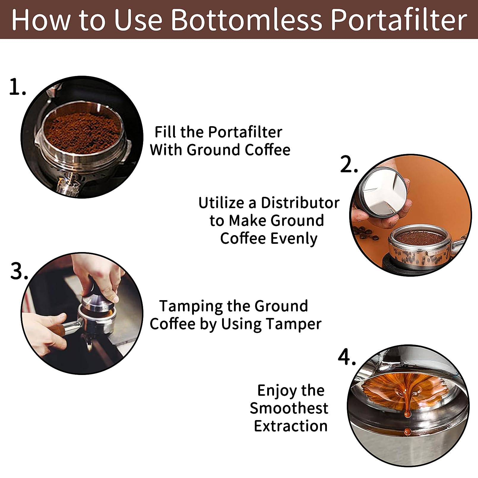 Fogkay stainless steel portafilter head is durable and easy to maintain