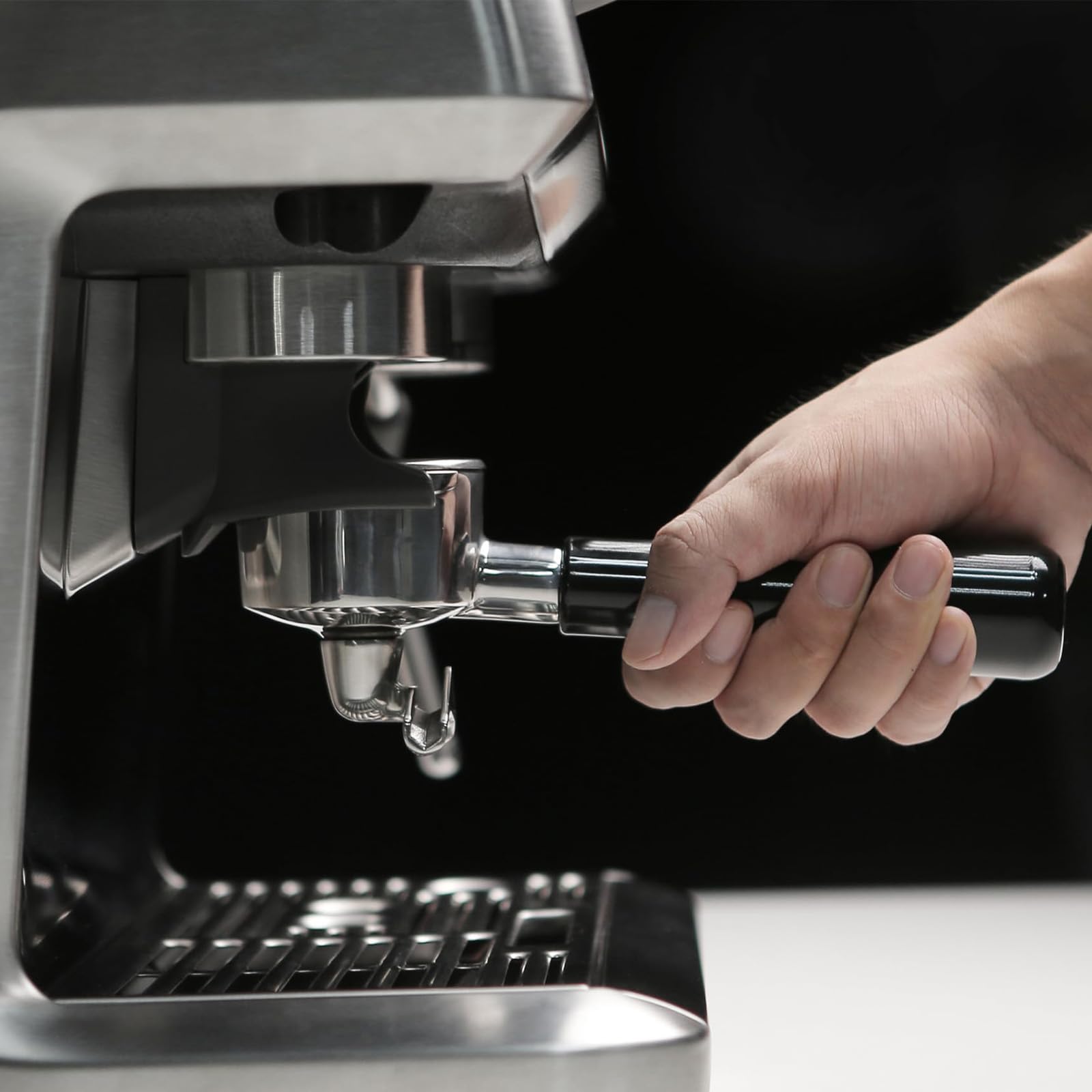 fogkay stainless steel portafilter compared to aluminum parts