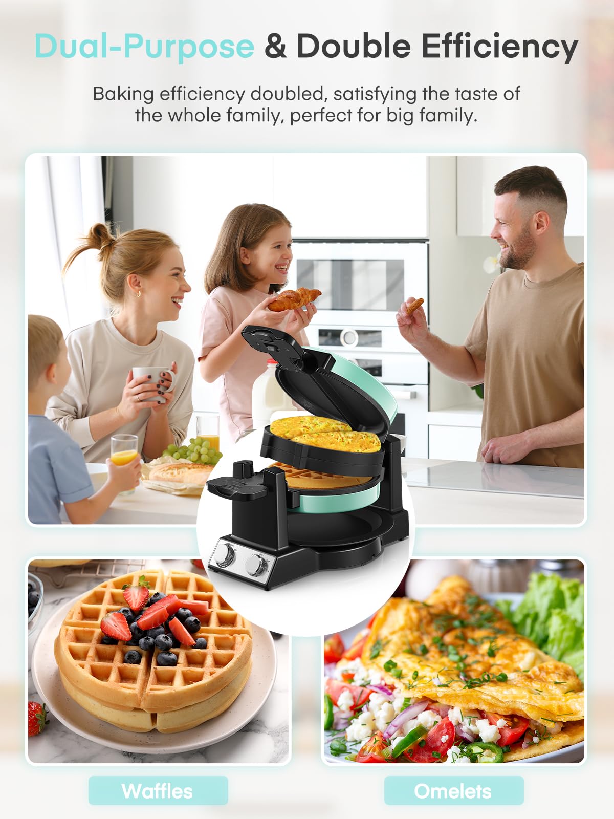 FOHERE compact space-saving design fits small countertops.
