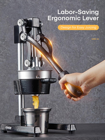 FOHERE ergonomic anti-slip handle makes juicing comfortable and efficient