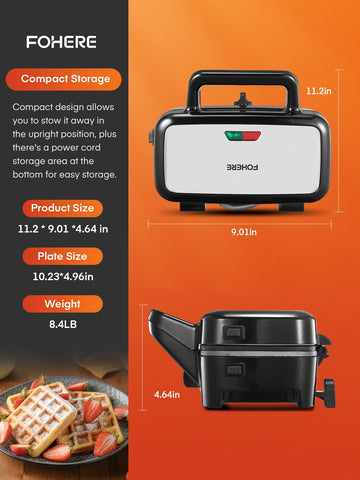 FOHERE panini-press large-capacity plates for versatile meals.