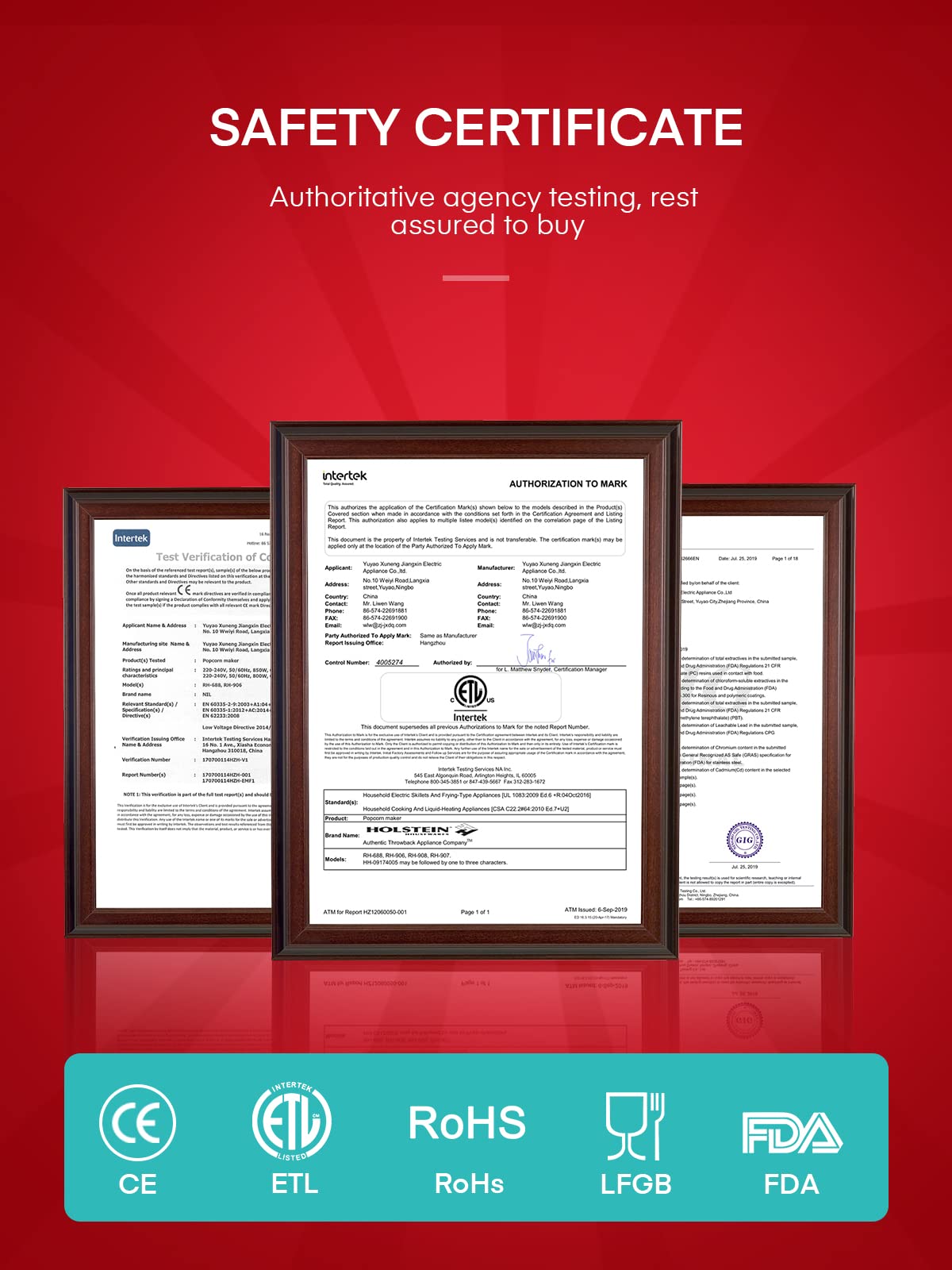 FOHERE measuring cups included for precise kernels and flavoring
