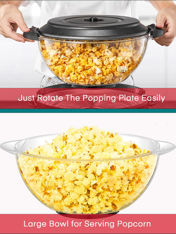 FOHERE 6qt removable nonstick coating eases cleanup after snacking