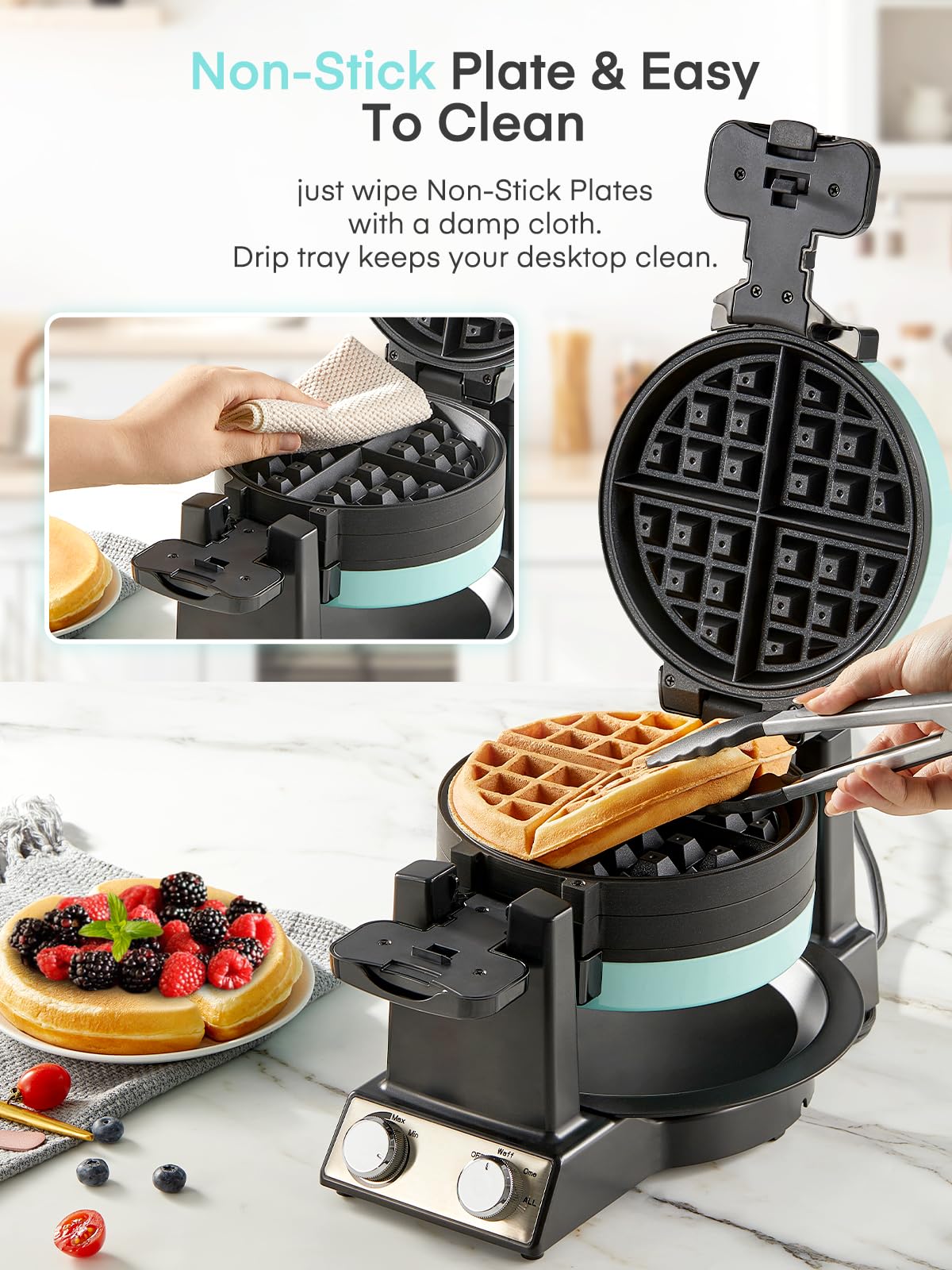 FOHERE preheat indicators help time breakfast confidently.