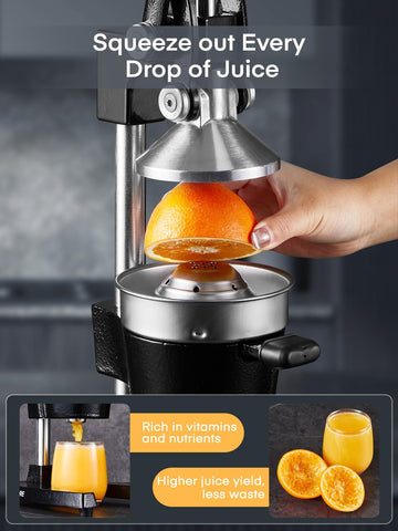 FOHERE pulp-filter system ensures smooth juice with minimal pulp