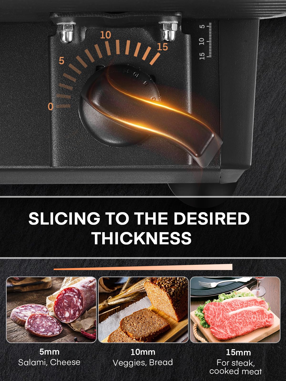 Compact FOHERE slicer fits small kitchens while delivering professional-grade results.