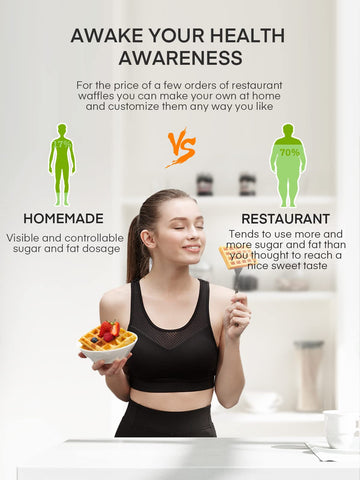 FOHERE stainless steel finish adds a sleek, durable look to any counter