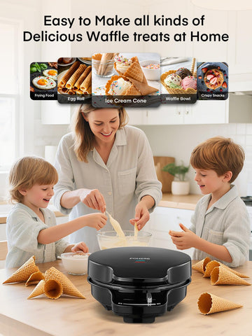 FOHERE easy-clean design highlights nonstick plates for simple maintenance.