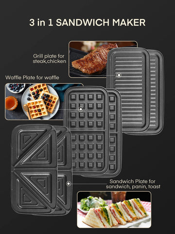FOHERE waffle plate in action delivering light, crisp waffles.