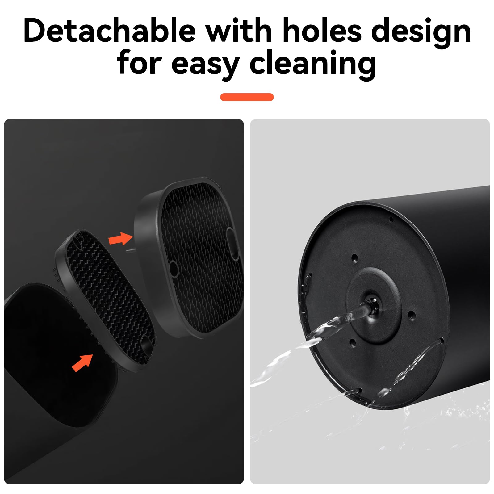Fohil knife block bottom with water outlet holes for airflow and hygiene