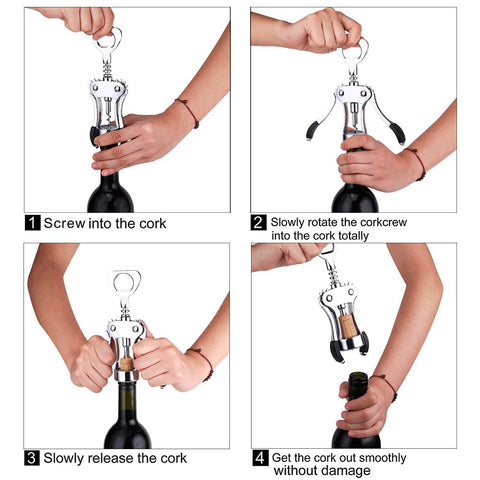 Foho wine bottle pour scene with corkscrew ready for action.