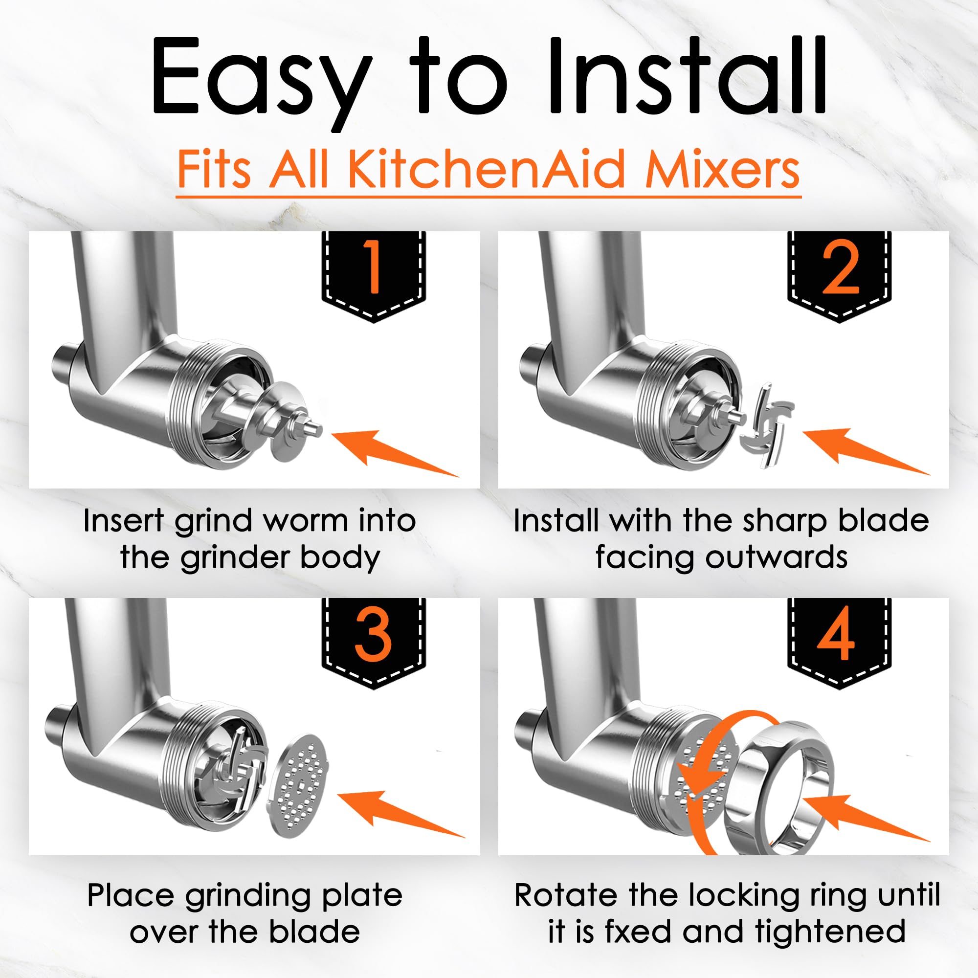 FOKIEE versatile attachment handles meat fruits vegetables and cheeses