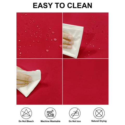 Fokitut round tablecloth 60inch stain-resistant keeps spills from staining fabric.
