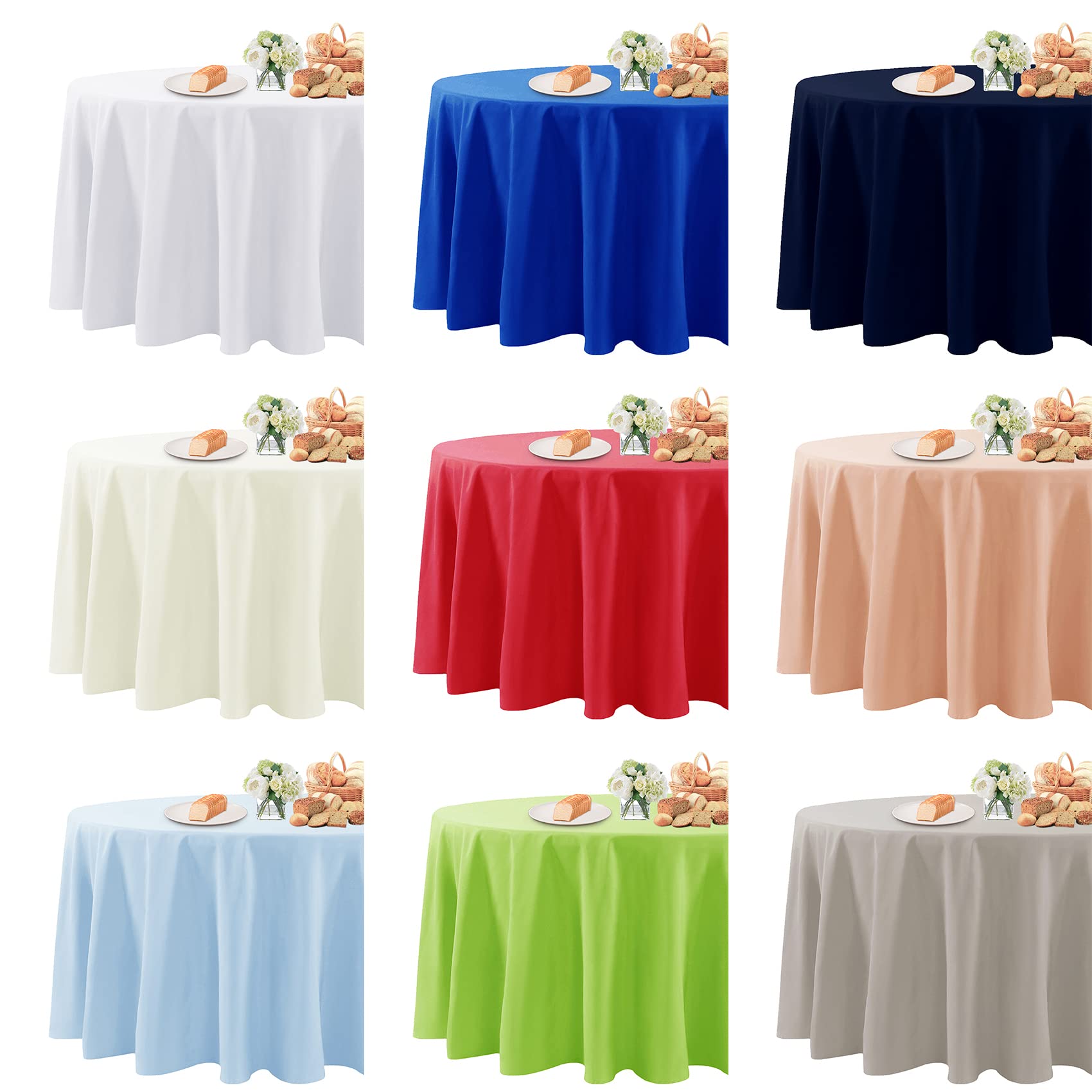 Fokitut two-pack tablecloth provides quick table makeover.