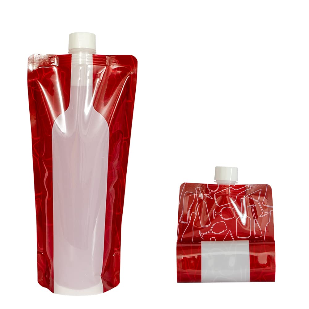 Pack of 12 foldable wine bags for gifting and trips