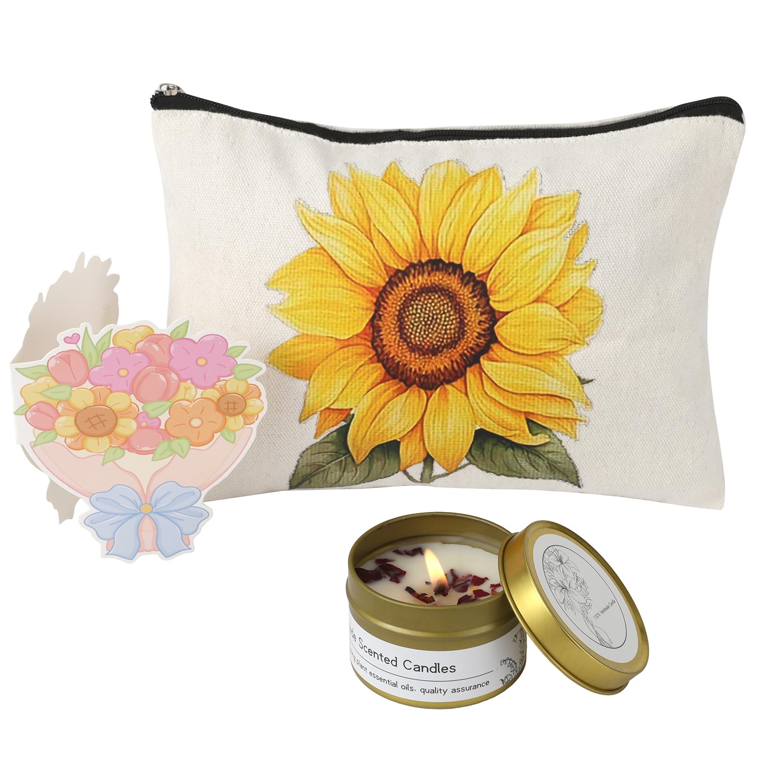 FoldifyZen crochet sunflower with handmade charm