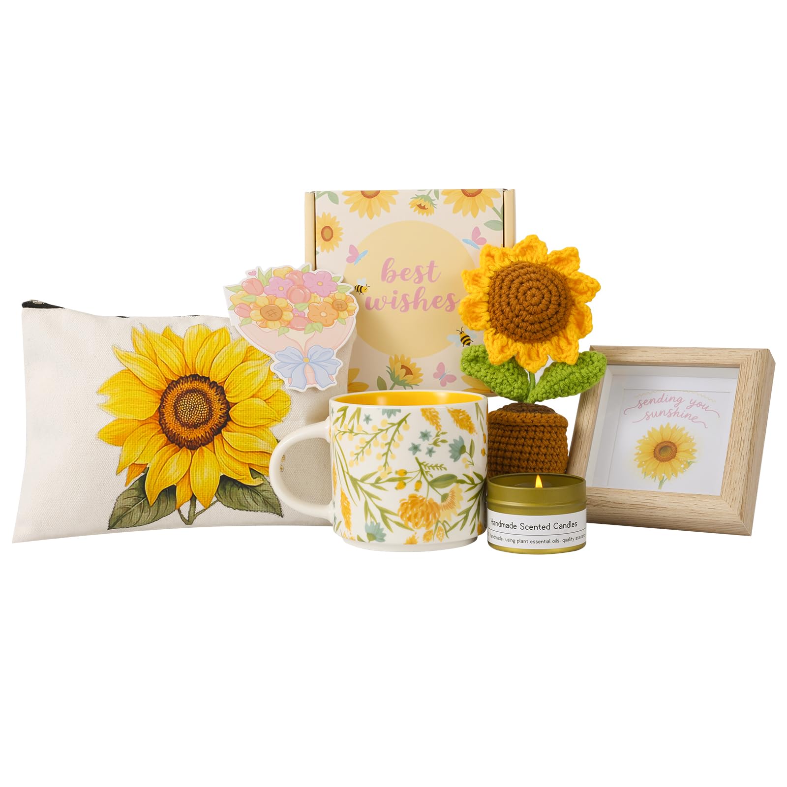 FoldifyZen sunflower themed gift box ready to give