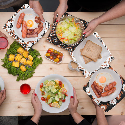 FoldTier bowl cozy stackable design saves cabinet space.