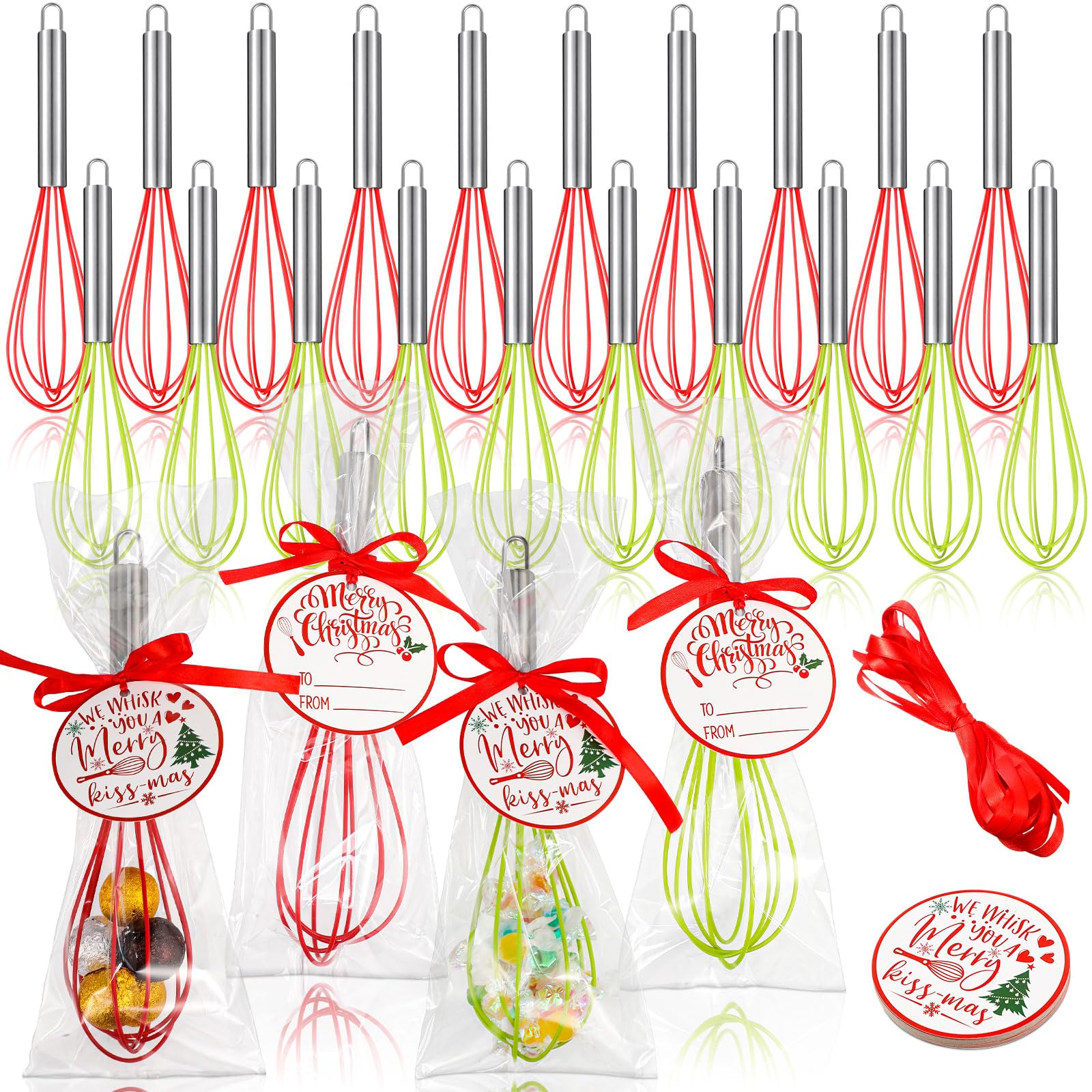 FoldTier Christmas whisk ornament set ready for festive gifting