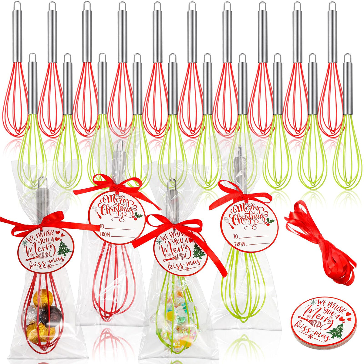 FoldTier Christmas whisk ornament set ready for festive gifting