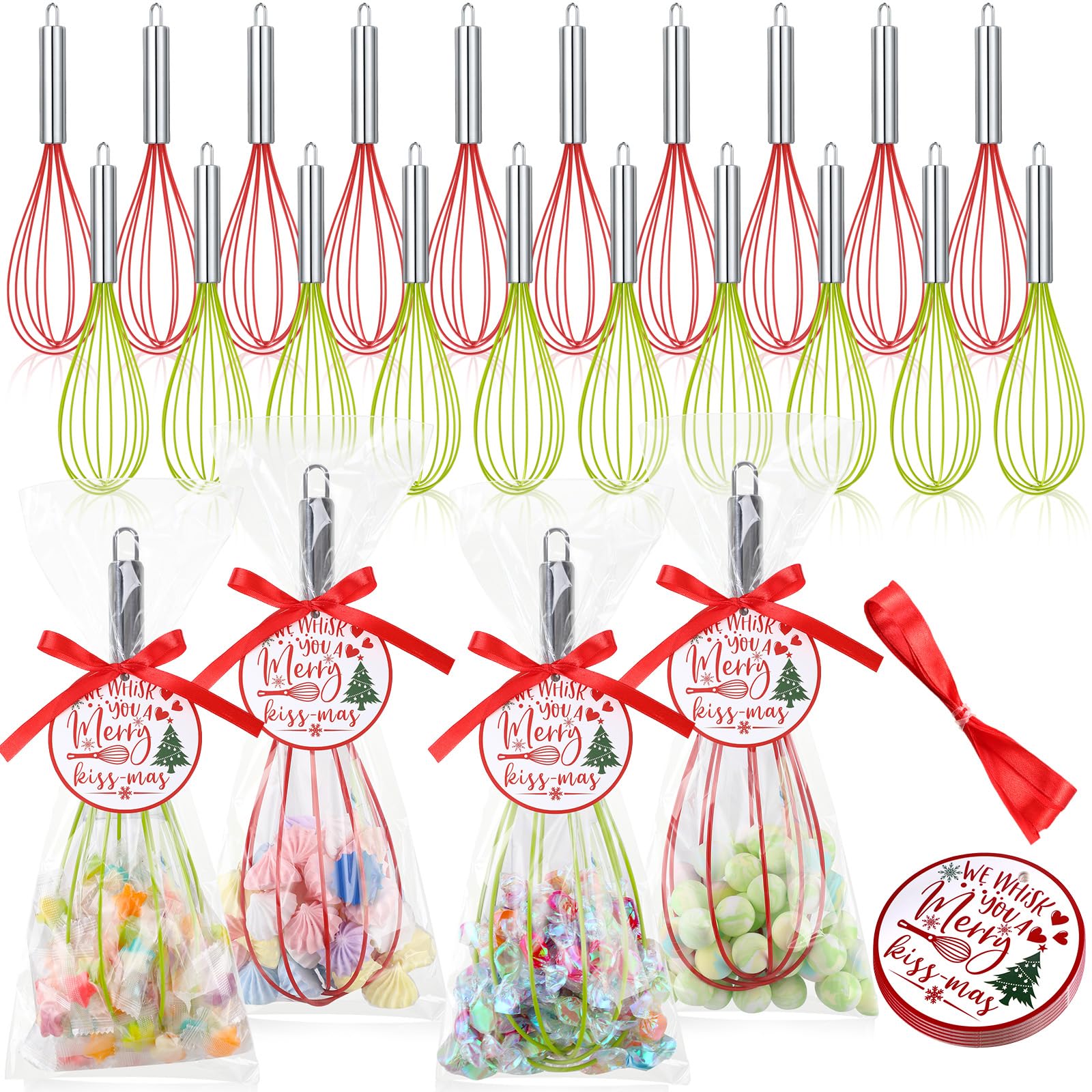 FoldTier Christmas whisk set packaged for gifting and easy storage.