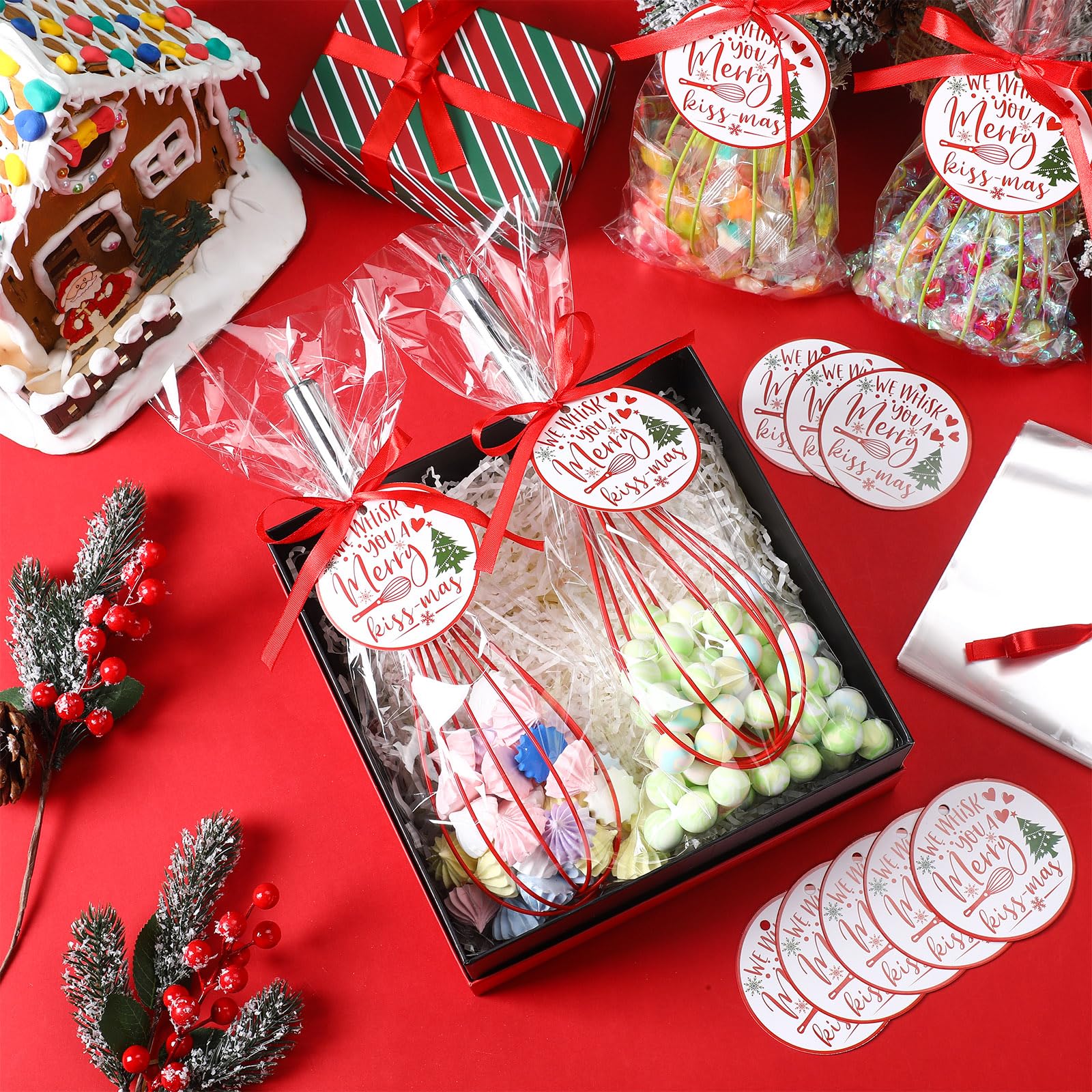 FoldTier colorful silicone and stainless steel whisks for durable cooking use.