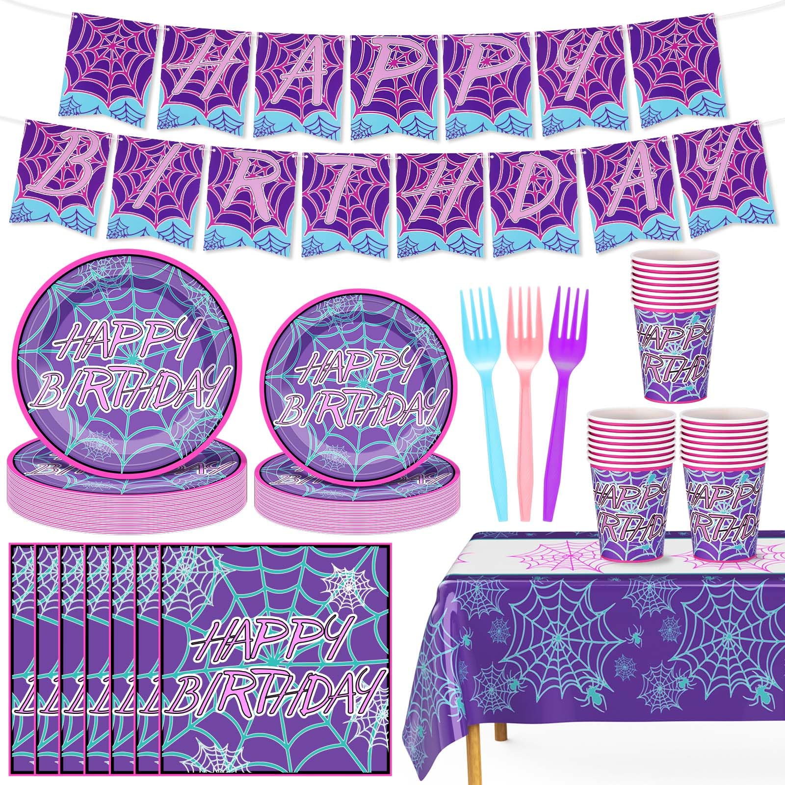 FoldTier ghost spider banner enhances birthday and Halloween decor with playful, spooky charm.