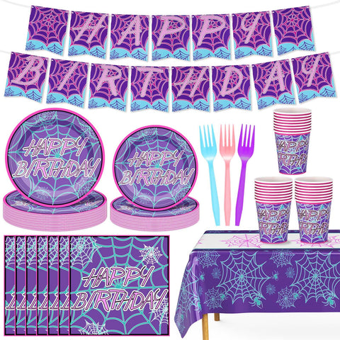 FoldTier ghost spider banner enhances birthday and Halloween decor with playful, spooky charm.