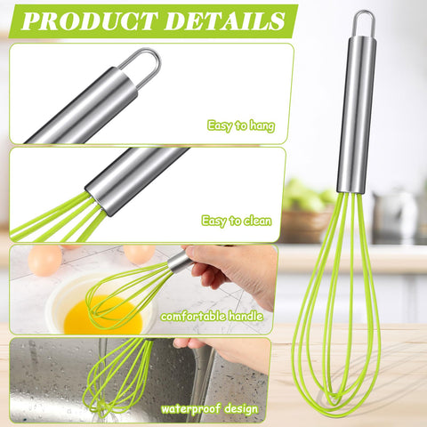 FoldTier stainless steel core whisk for durable use