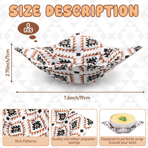 FoldTier Western Aztecs bowl cozy geometric quilting for durable heat resistance.