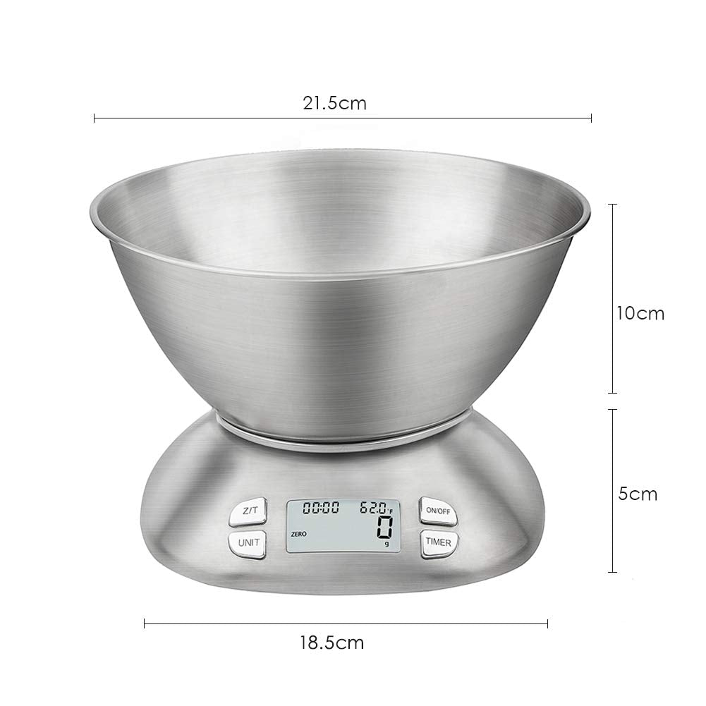 Folind 0.1 oz and 1 g precision supports accurate baking and portioning.