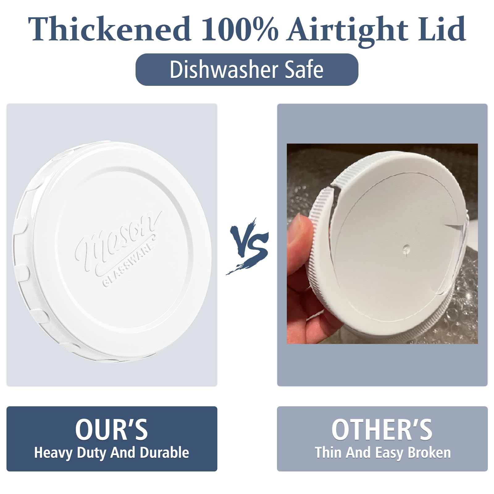 Folinstall airtight lid for food storage keeps contents protected and fresh.