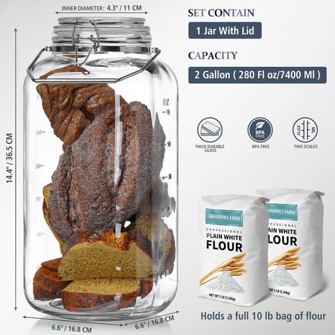 Folinstall airtight lid with silicone ring keeps contents fresh.