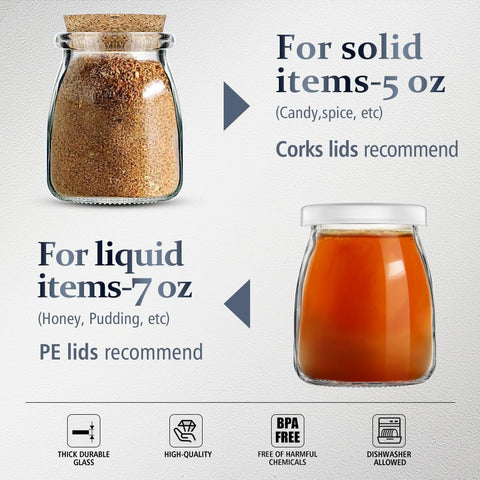 Folinstall candy jar 7oz for tidy party favors