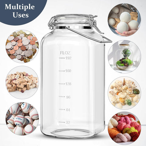 Folinstall dishwasher-safe glass jar for easy cleaning and reuse.
