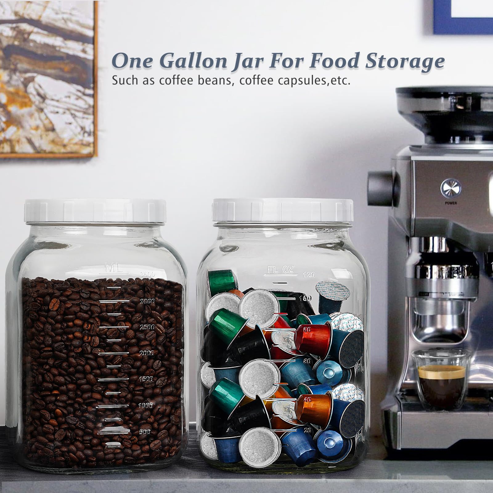 Folinstall jar suited for fermenting kombucha and other small-batch projects